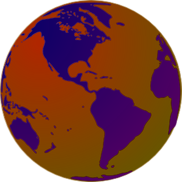 Clipart globe vector color