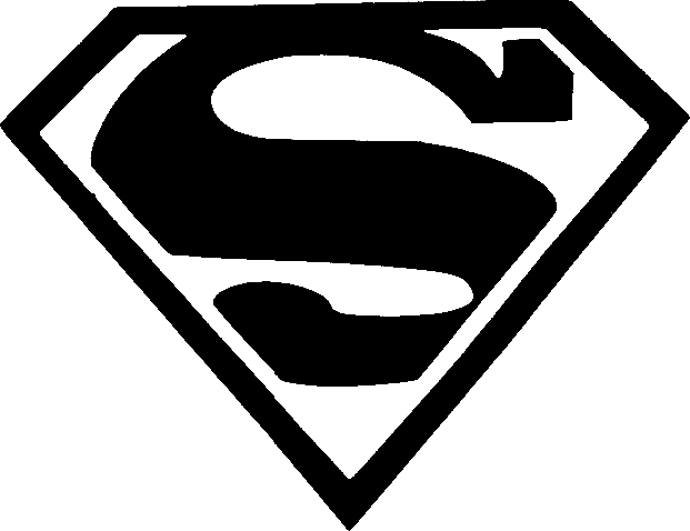 Superman Stencil Always Wicked Art Store