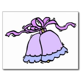 Purple Wedding Bells Postcard | Wedding Invitations