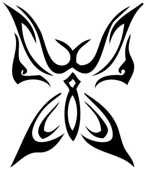 Tribal Butterfly Tattoos Designs- High Quality Photos and Flash ...