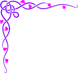 Free Purple Celtic Vine Corner clip art - vector clip art online ...