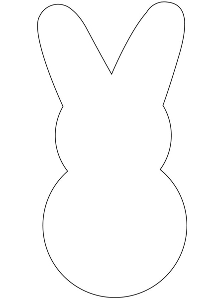 Free Bunny Template Printable - Decorate-a-bunny template | Bunny templates, Easter bunny ... : Print this out as a craft activity for your child to color in and decorate.