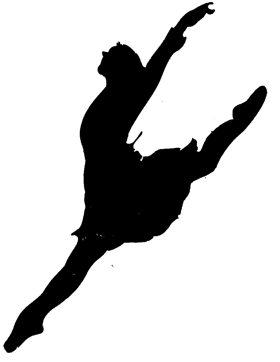 DANCER,SILHOUETTE,DANCING OR LEAPING by Desli Lynette Tomlin - 660618