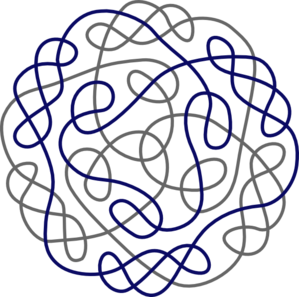 Navy Gray Celtic Knot Clip Art - vector clip art ...