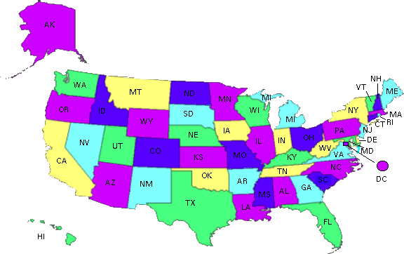 Time Zones Usa Map Printable