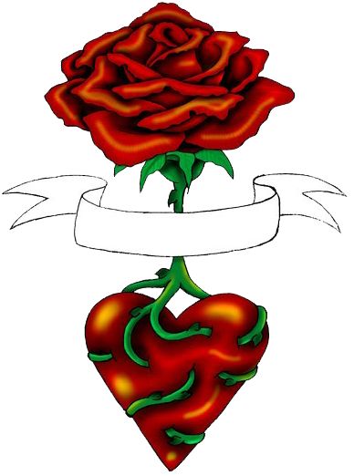 Rose Heart Tattoos