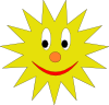 Sun - vector clip art online, royalty free & public domain