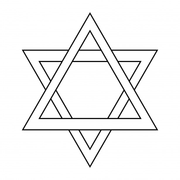 Star Of David Outline