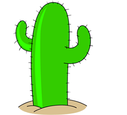 Simple Cartoon Cactus