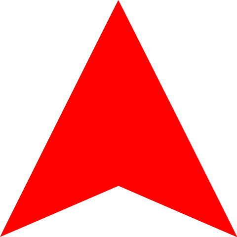 Red Arrow Up.svg