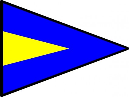 International Maritime Signal Flag Repeat 1 clip art Vector clip ...