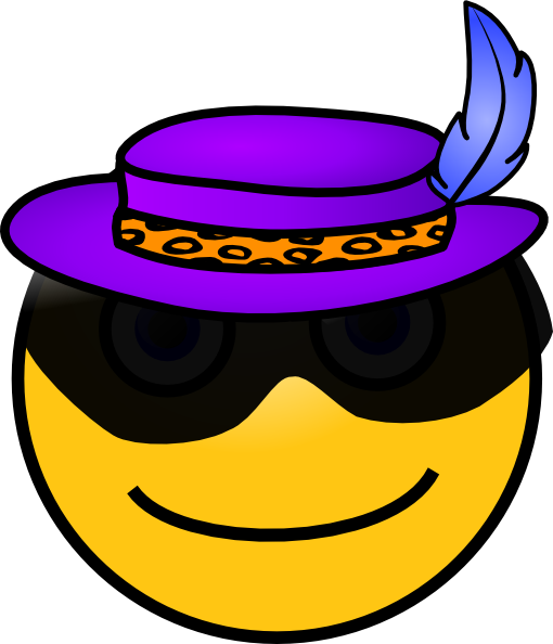 Pimp Smiley clip art - vector clip art online, royalty free ...