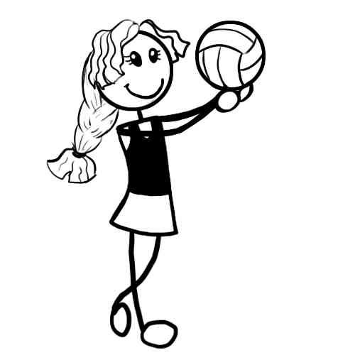 Netball Teen Girl (TG01) — MyStickCarFamily