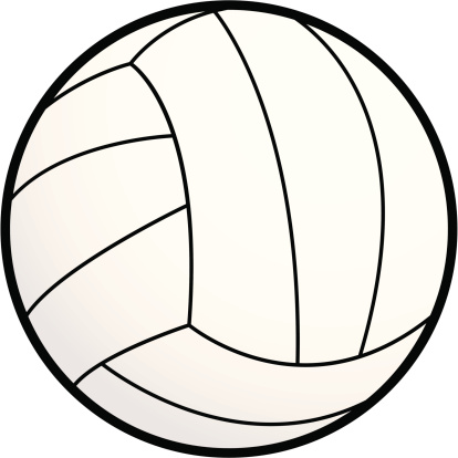 A Of A Volleyball Clip Art Clip Art, Vector Images &amp; Illustrations ...