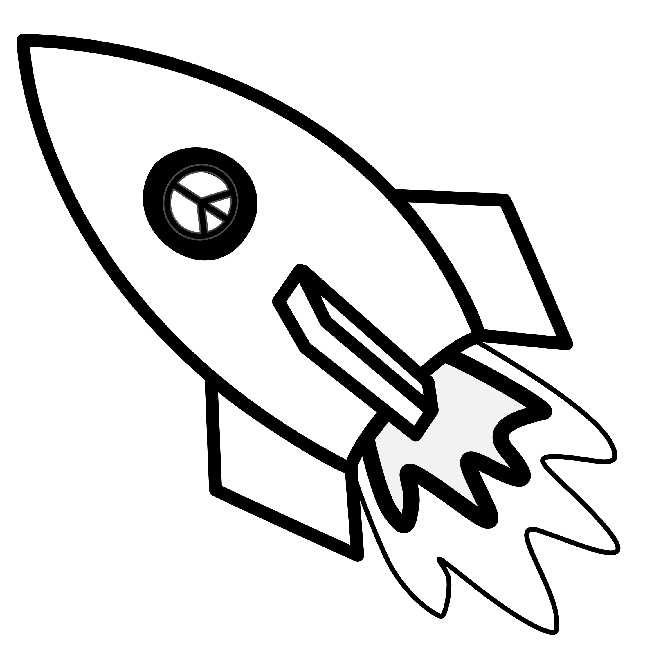 Rocket Clipart Black And White - Free Clipart Images