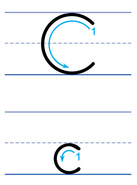 Tracing The Letter C Clipart - Free to use Clip Art Resource