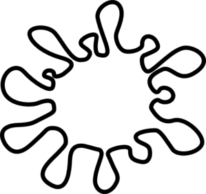 Paint splatter clipart outline
