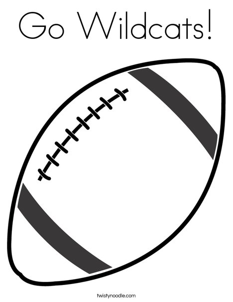 Go Wildcats Coloring Page - Twisty Noodle