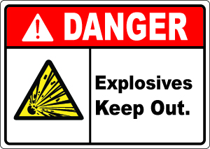 FLAMMABLE NO SMOKING SIGNS