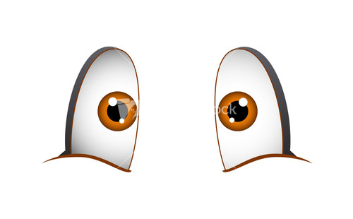 Cute Female Cartoon Eyes