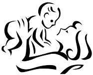 Mother with children clipart