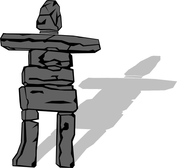 Inuit Inukshuk clip art Free vector in Open office drawing svg ...
