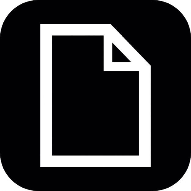 Paper sheet transparent with white outline inside a black rounded ...