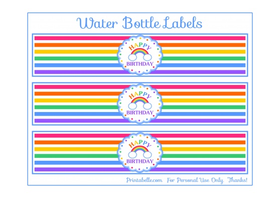 6 Best Images of Free Printable Rainbow Labels - Free Printable ...