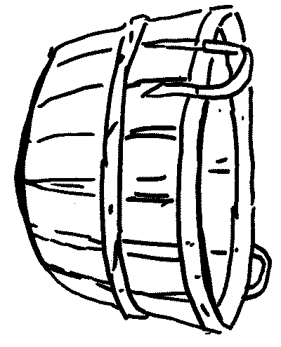 Apple Basket Black And White Clipart