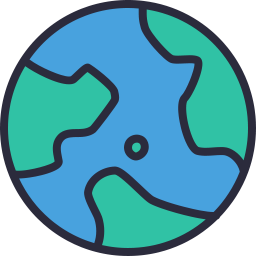 Earth Icon Outline Filled - Icon Shop - Download free icons for ...