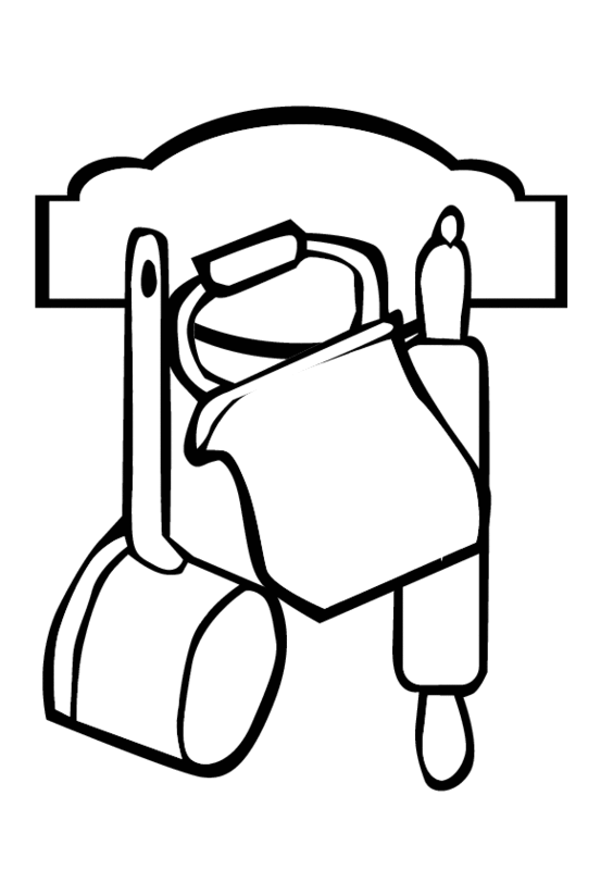 coloring pages kitchen tools tools colouring pages clipart best ...