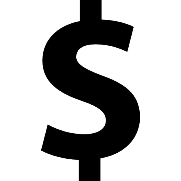 Dollar sign symbol bold text Icons | Free Download