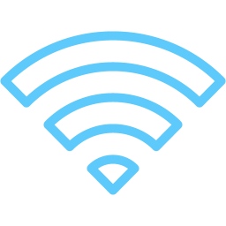 Caribbean blue wifi 3 icon - Free caribbean blue wifi icons