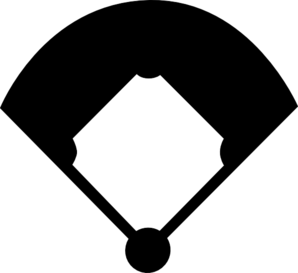 Baseball silhouette clipart