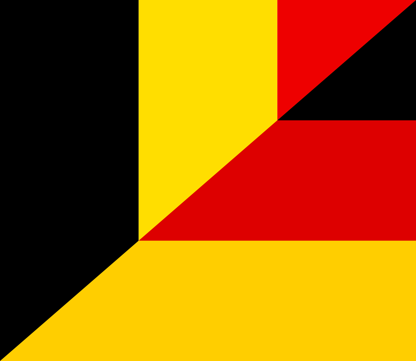 Flag Art Flag of Belgium and Germany ...