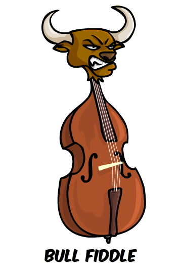 Double Bass Humorous Cartoons