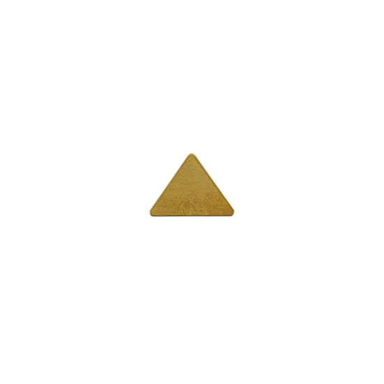 Brass Blank - Small Triangle - 9.5 x 10.5mm - Cool Tools