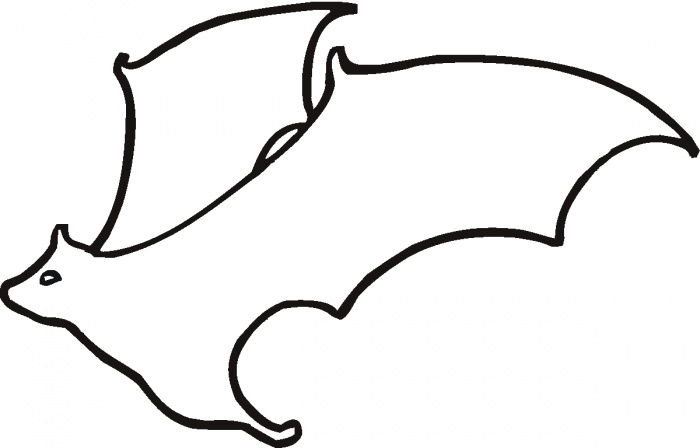 Flying Bat Outline coloring page | Super Coloring
