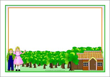 Hansel and Gretel A4 page borders (SB8821) - SparkleBox