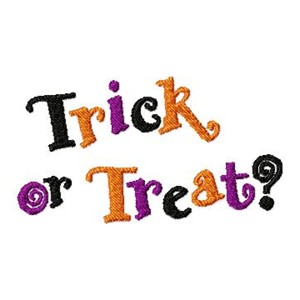 In The Hoop Designs :: Single Designs :: Trick or Treat Words - 3 ...