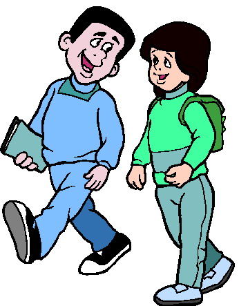 walking clip art border