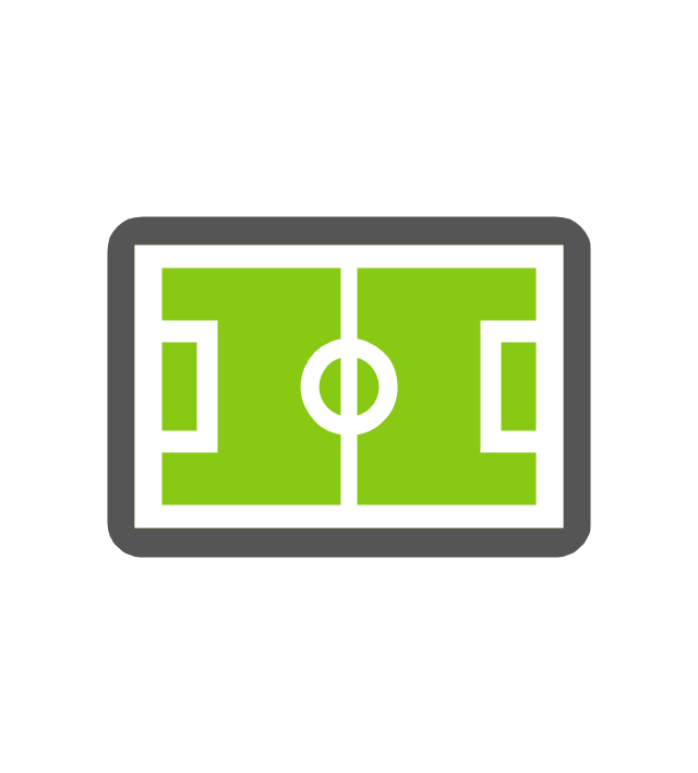 Vertical association football pitch - Template | Sport Field Plans ...
