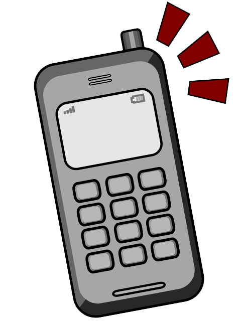 Free phone handset clip art