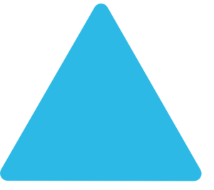 Blue Triangle Rounded Corners Clip Art - vector clip ...