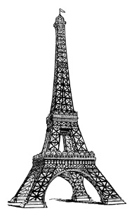 Black And White Eiffel Tower Drawing - ClipArt Best