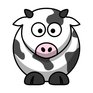 Cartoon cows clipart