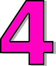 Number 4 Pink Clip Art Download