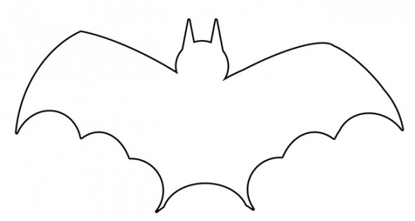 Cartoon Bat Outlines - ClipArt Best