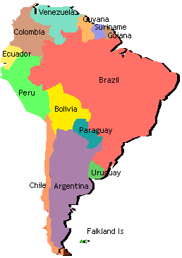 Labeled South America Map - ClipArt Best