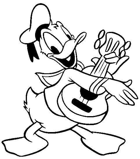 Donald Duck Outline - ClipArt Best